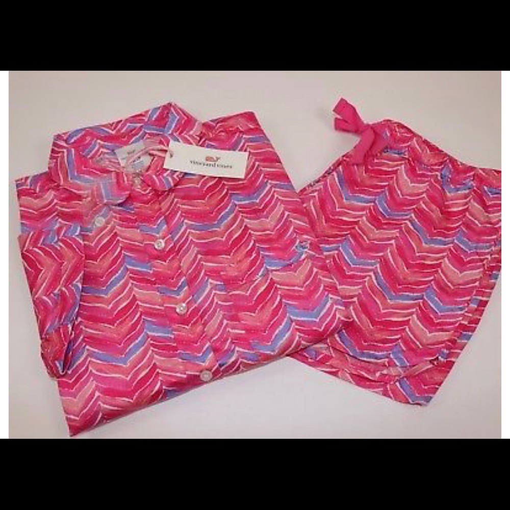 NWT XL VINEYARD VINES PINK SHERBET PAJAMAS